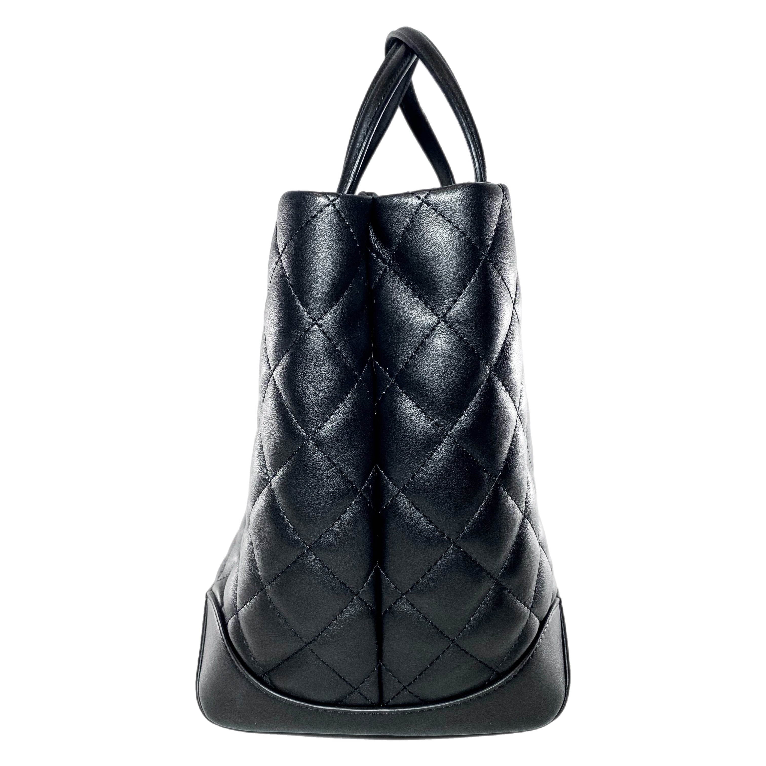 Chanel Black Small Easy Shopping Tote