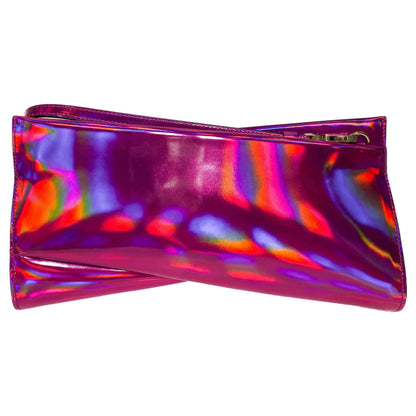 Christian Louboutin Pink Patent Loubitwist Clutch