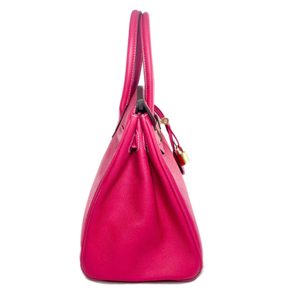 Hermes Birkin 30 Rose Tyrien Epsom Gold Hardware