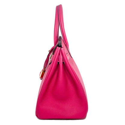 Hermes Birkin 30 Rose Tyrien Epsom Gold Hardware