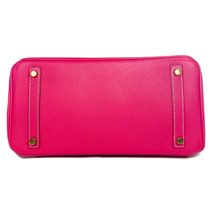 Hermes Birkin 30 Rose Tyrien Epsom Gold Hardware