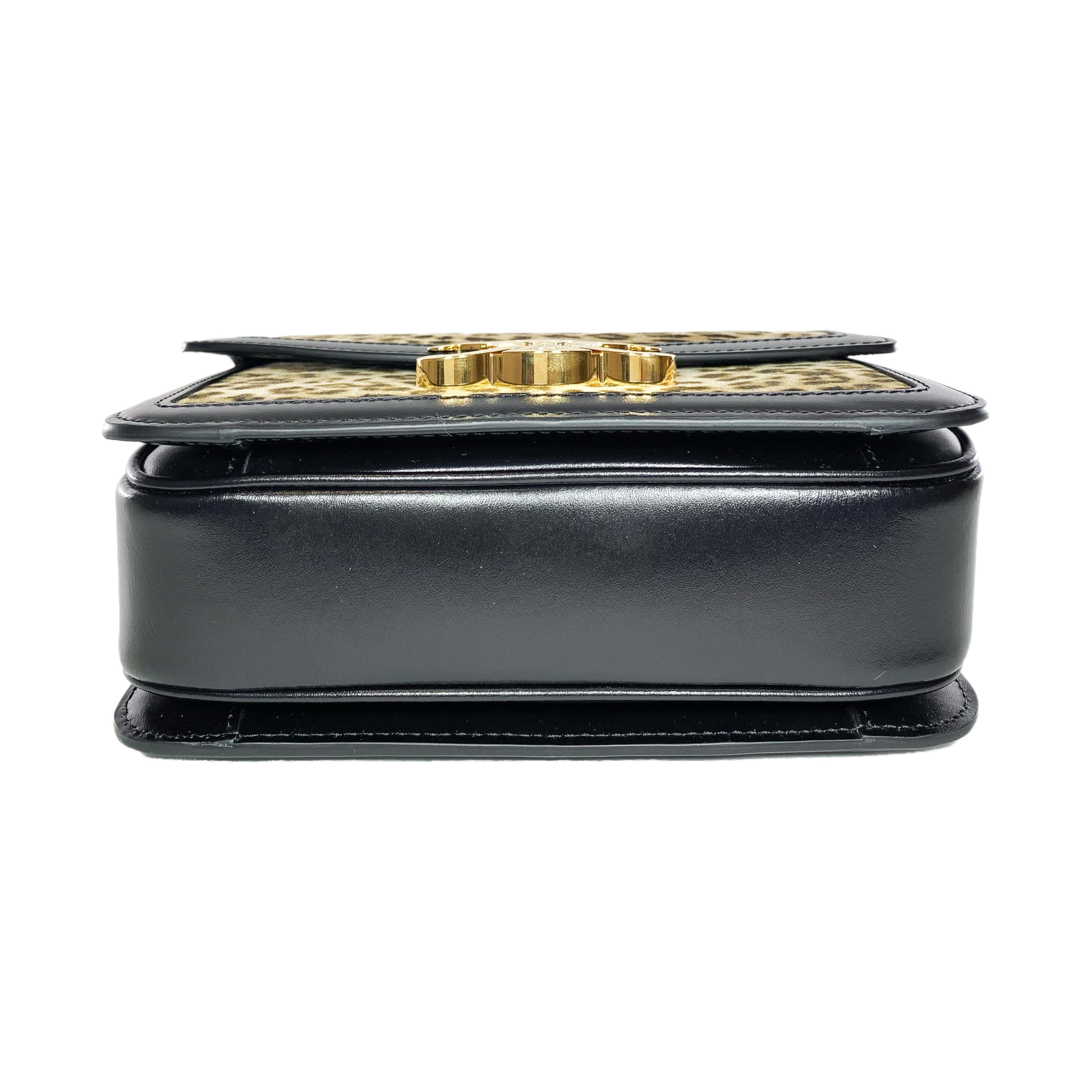 Celine Leopard Teen Triomphe Bag