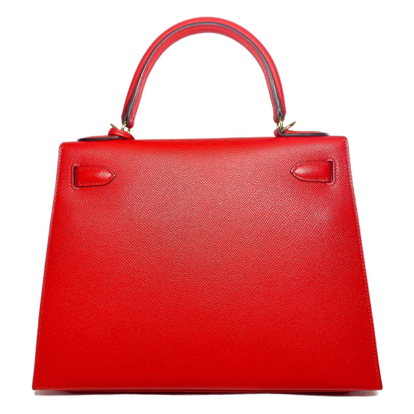 Hermes Kelly Sellier 28 Rouge Tomate Epsom Gold Hardware
