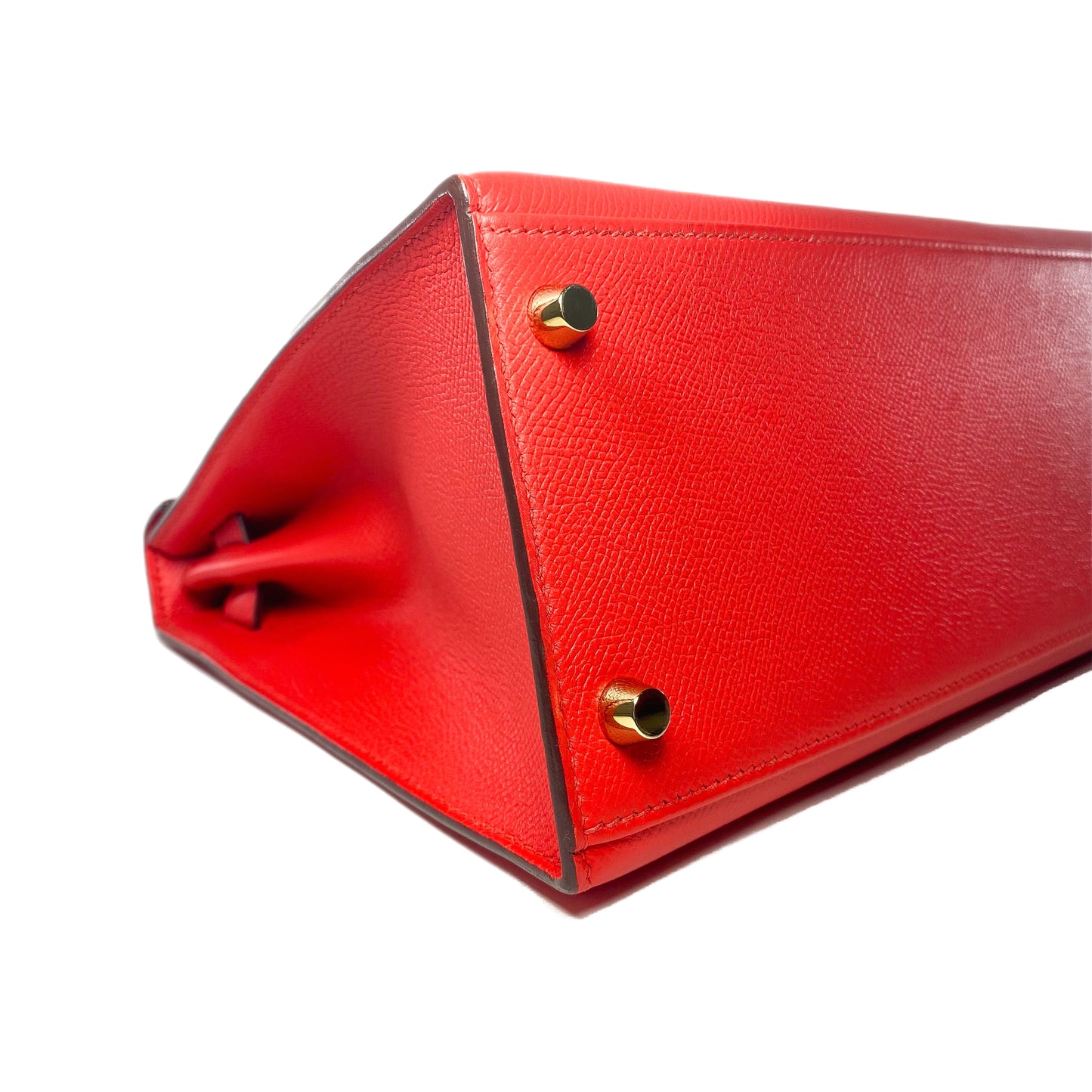 Hermes Kelly Sellier 28 Rouge Tomate Epsom Gold Hardware