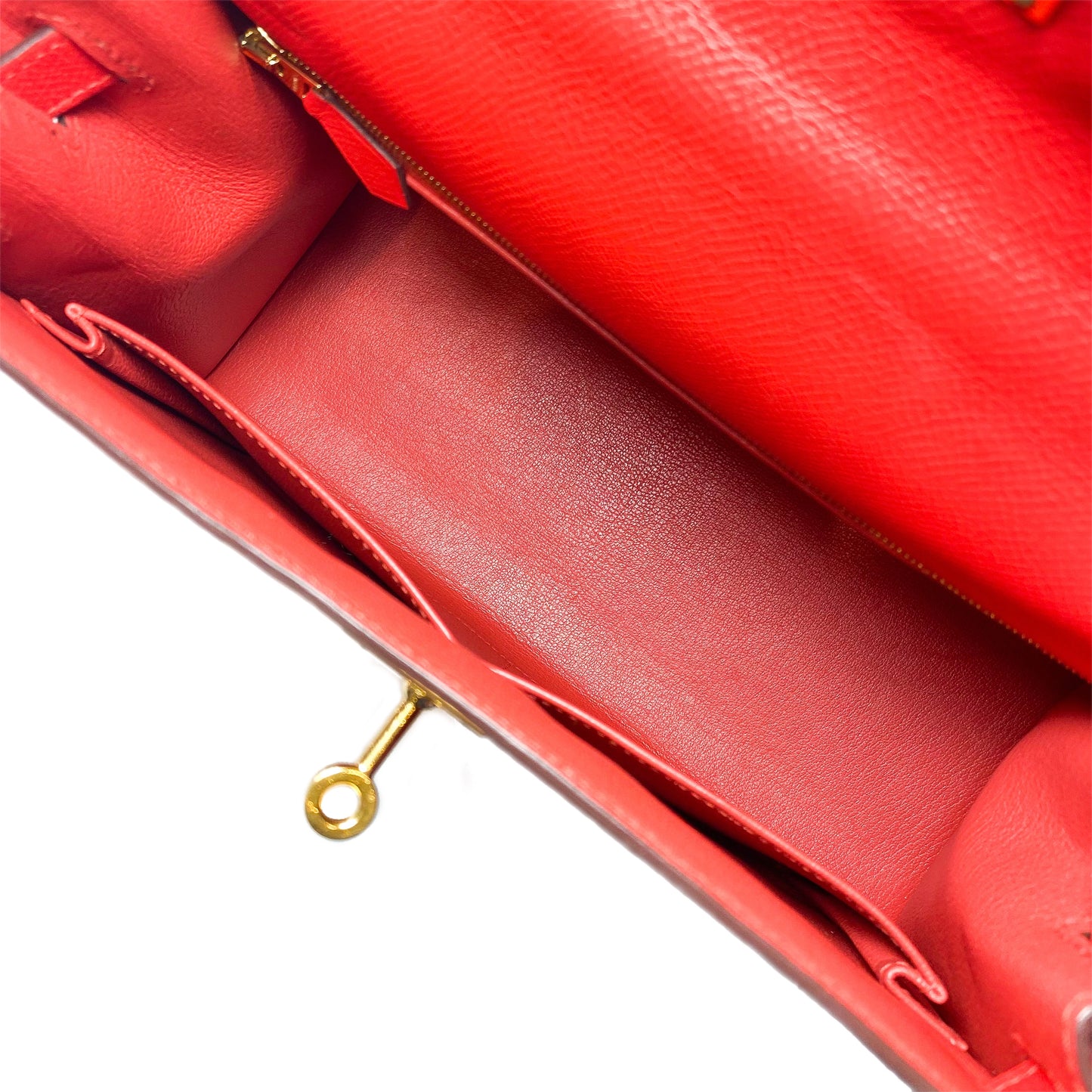 Hermes Kelly Sellier 28 Rouge Tomate Epsom Gold Hardware