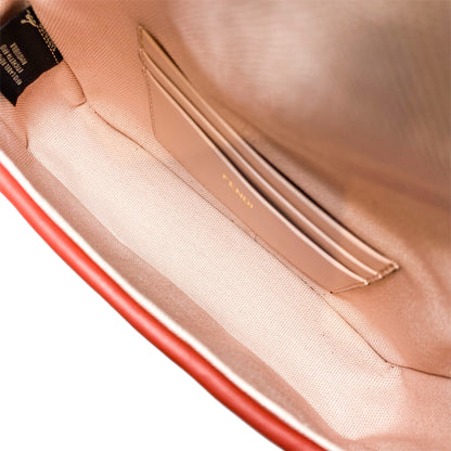 Fendi Rosa Quarzo Bloody Mary Multicolor FF Embroidered Mini Baguette