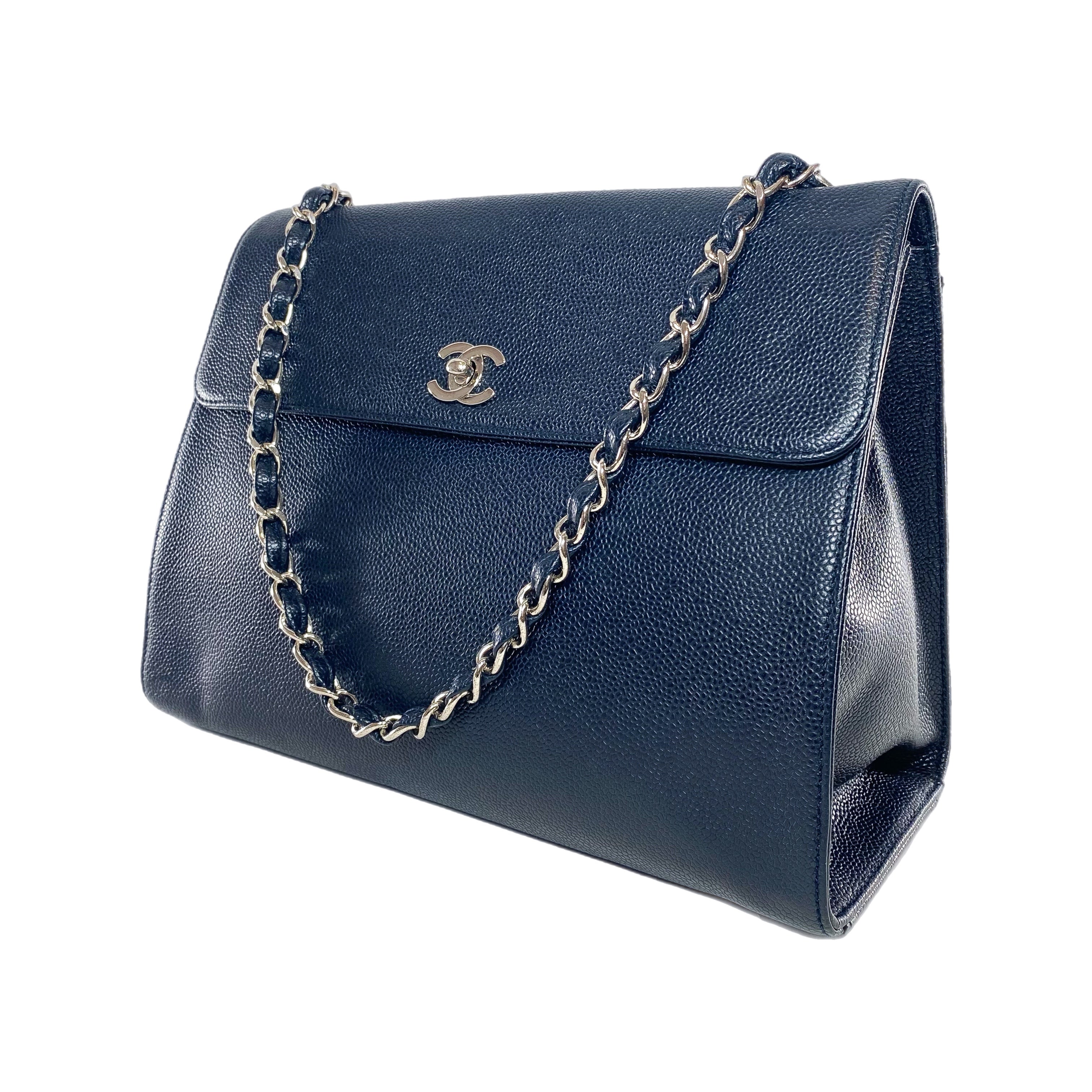 Chanel Navy Flap Shoulder Bag