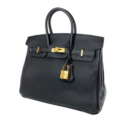 Hermes Birkin 25 Black Togo Gold Hardware