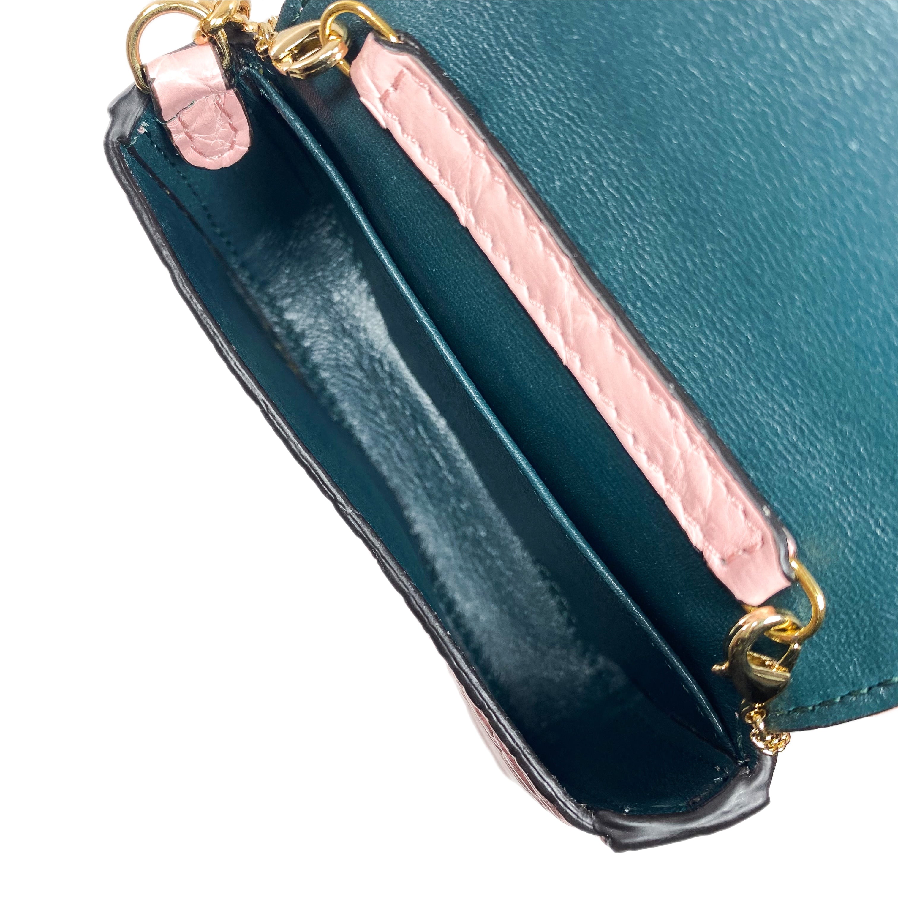 Fendi Pink Nano Baguette Charm with Chain | Consign of the Times ™