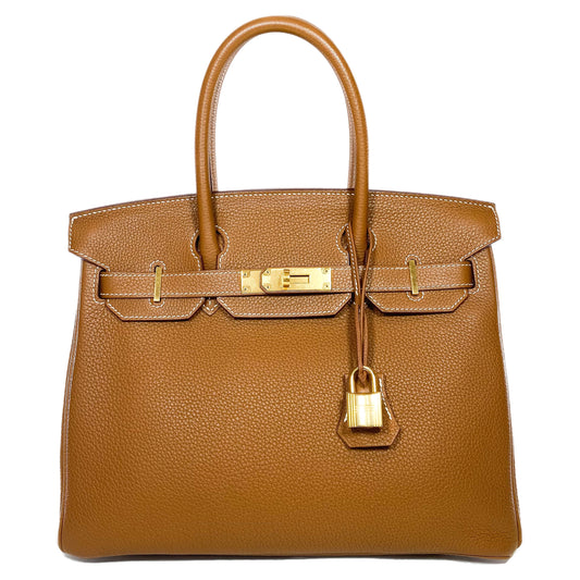 Hermes Birkin 30 Gold Togo Gold Hardware
