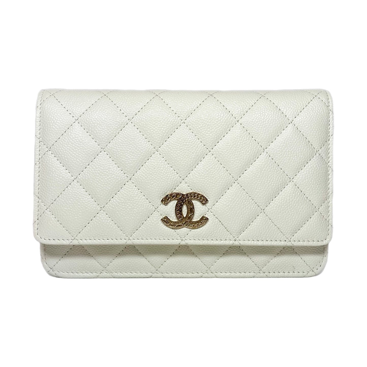 Chanel Ivory Wallet On Chain
