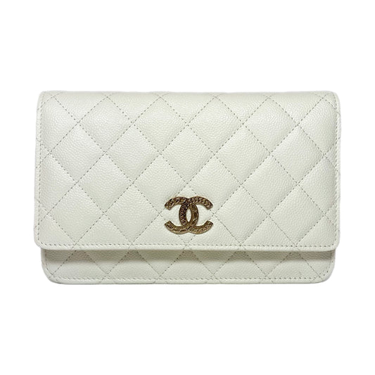 Chanel Ivory Wallet On Chain