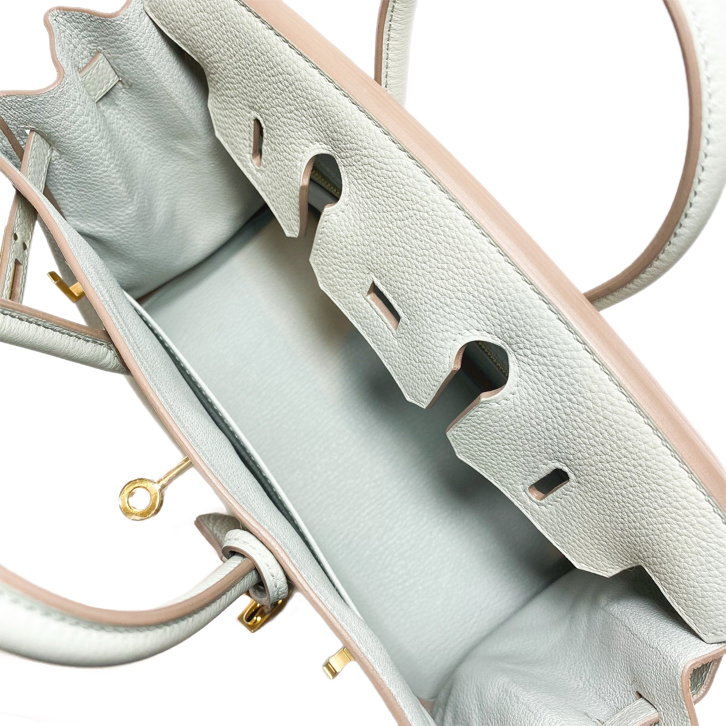 Hermes Birkin 25 Gris Perle Togo Gold Hardware