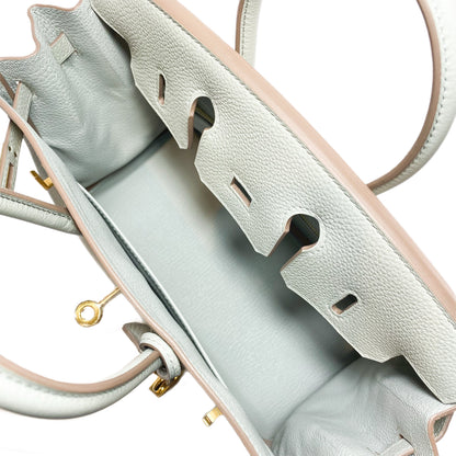 Hermes Birkin 25 Gris Perle Togo Gold Hardware