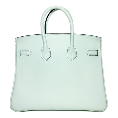 Hermes Birkin 25 Vert Peppermint Swift Palladium Hardware