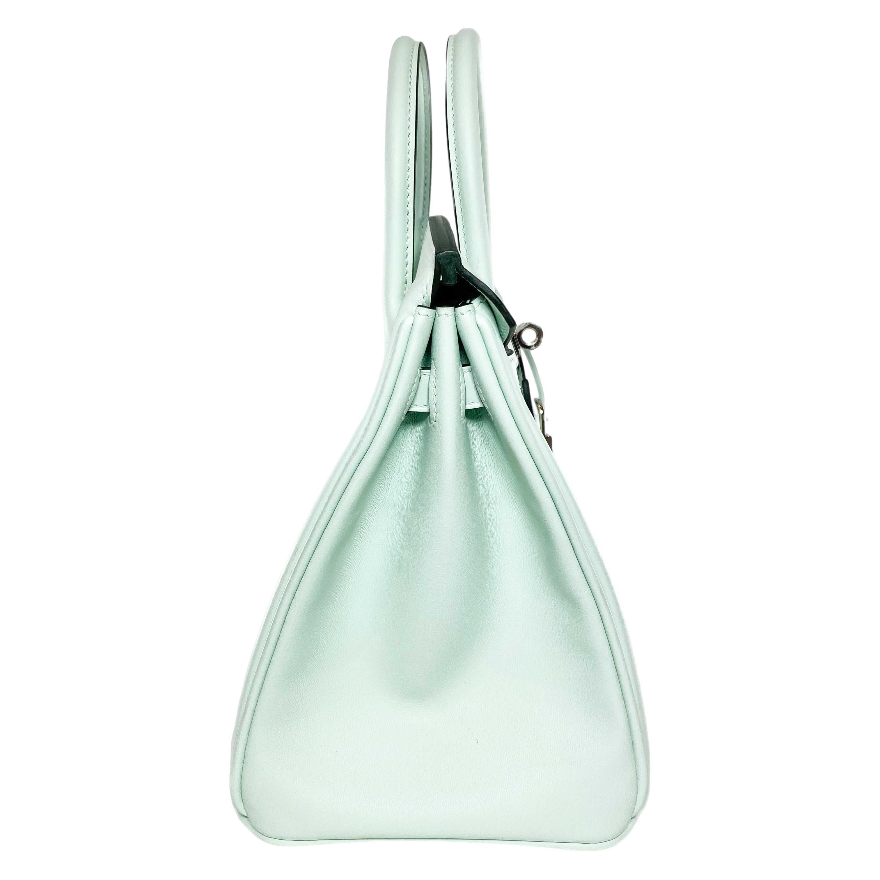 Hermes Birkin 25 Vert Peppermint Swift Palladium Hardware