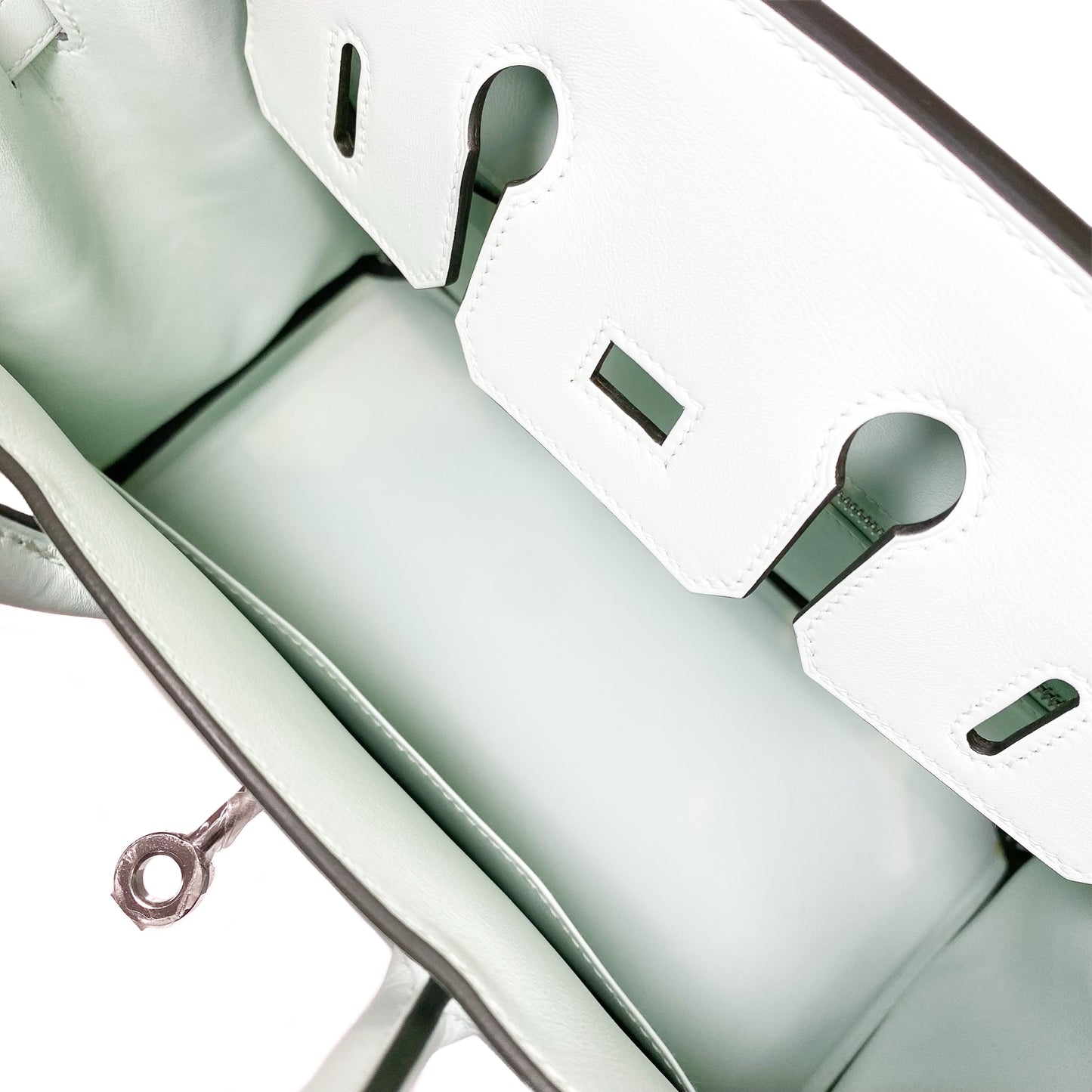 Hermes Birkin 25 Vert Peppermint Swift Palladium Hardware