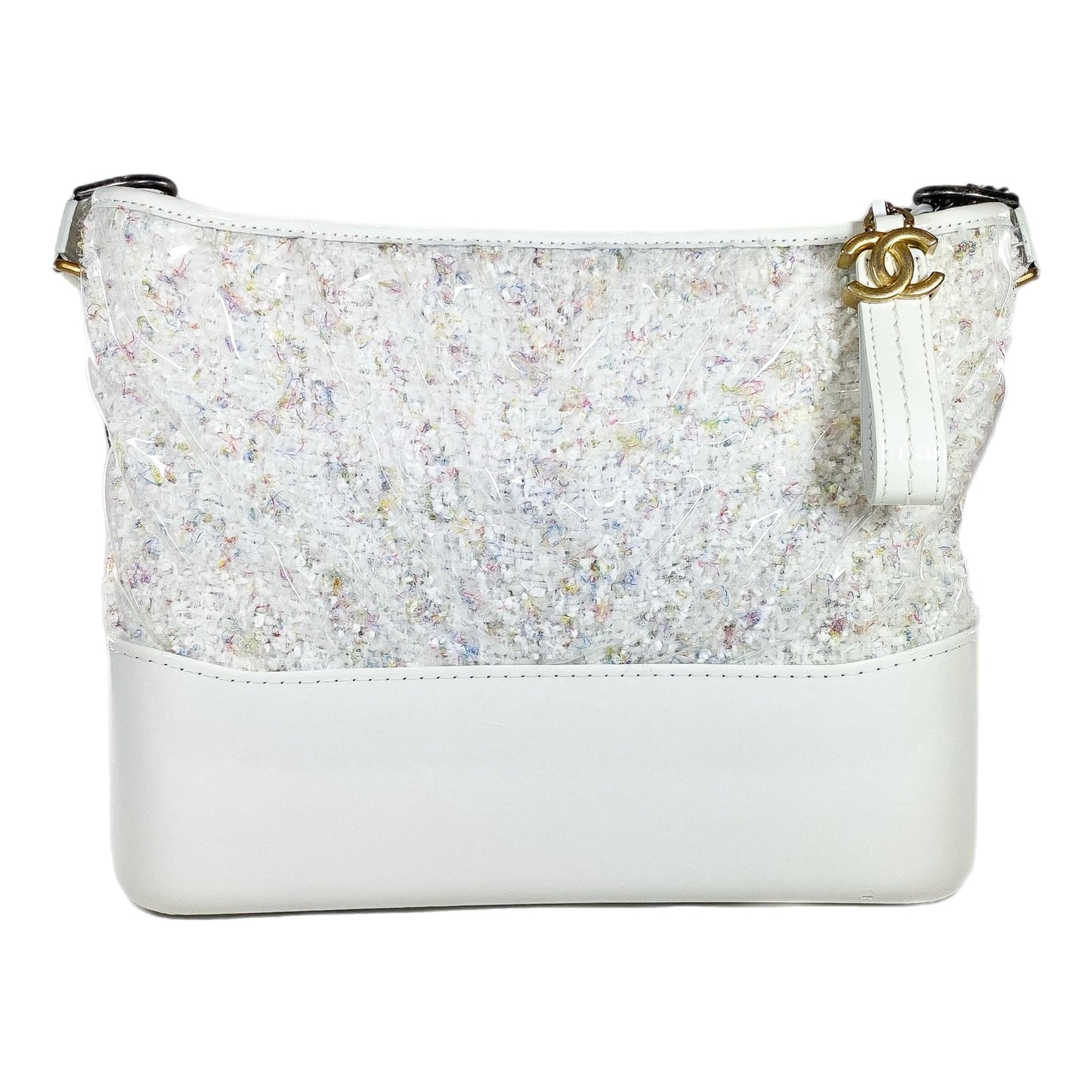 Chanel White Gabrielle Hobo Bag