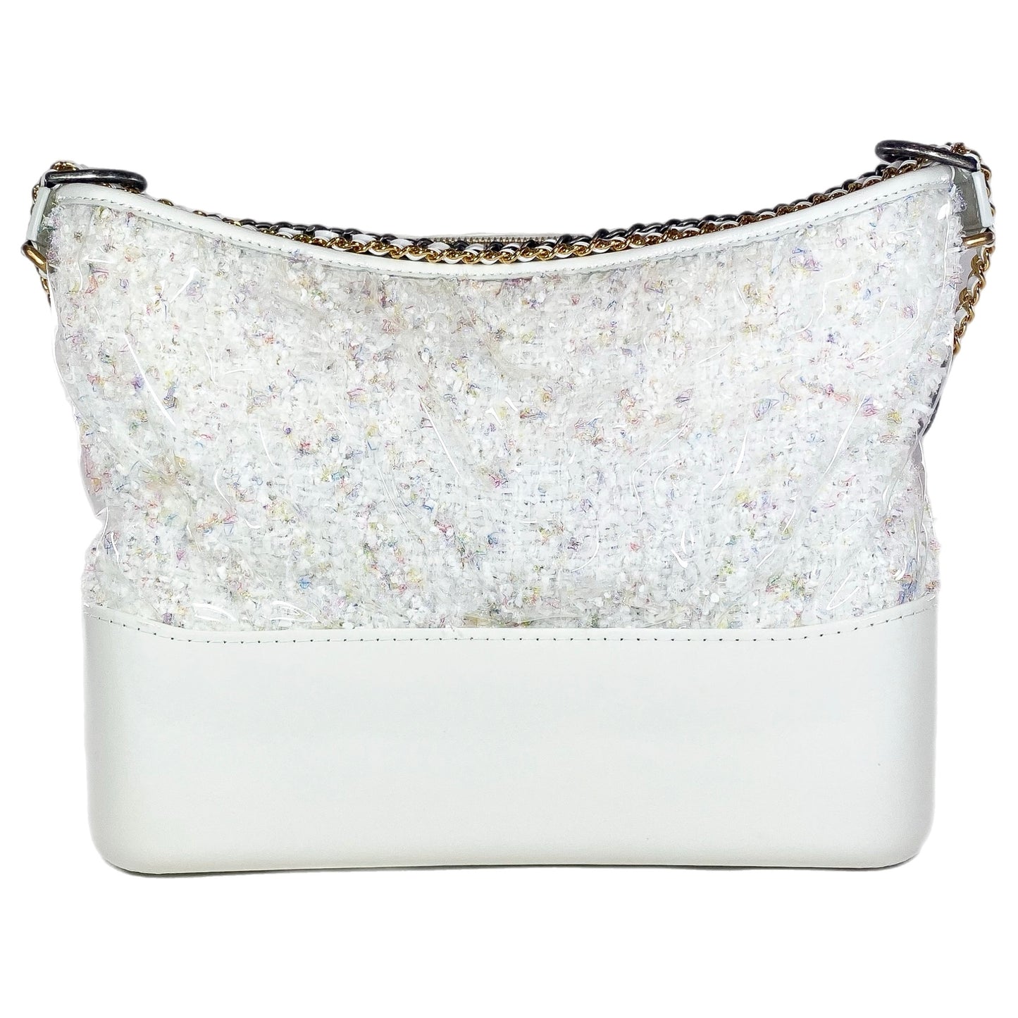 Chanel White Gabrielle Hobo Bag