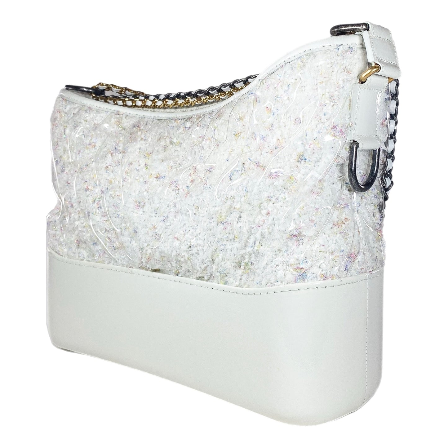 Chanel White Gabrielle Hobo Bag