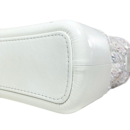 Chanel White Gabrielle Hobo Bag