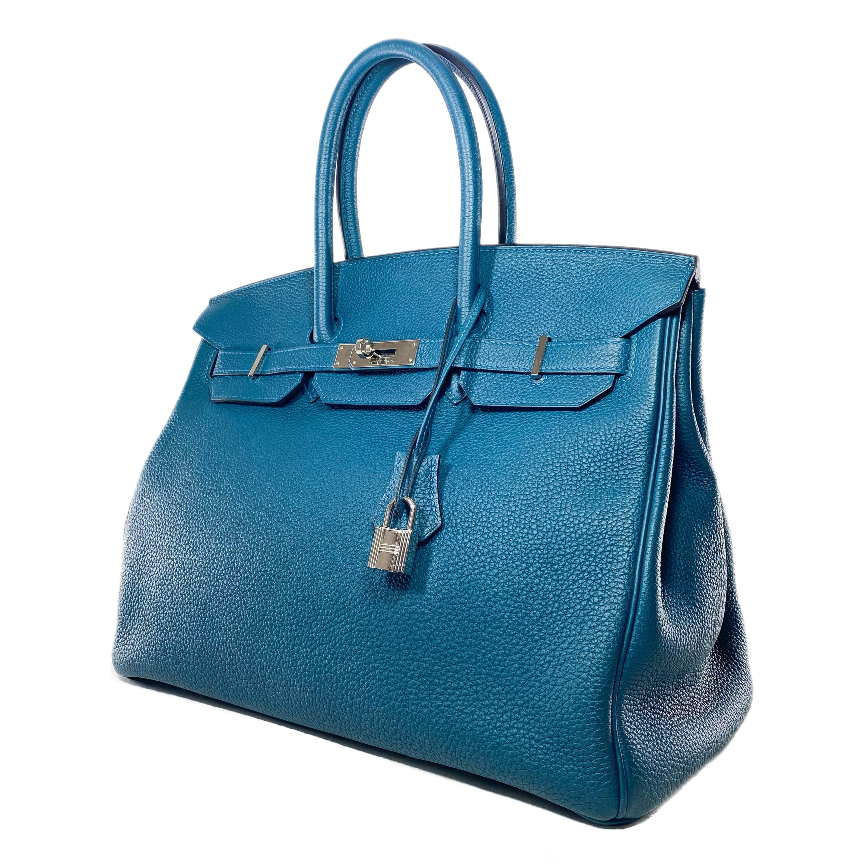 Hermes Birkin 35 Colvert Togo Palladium Hardware