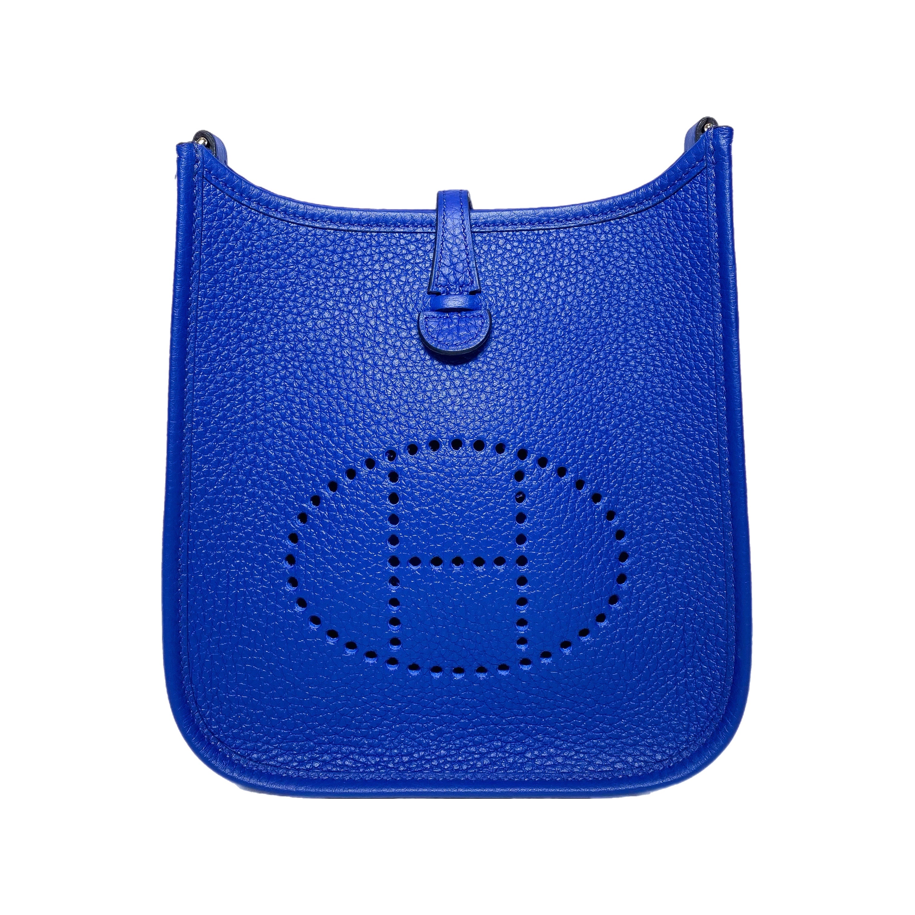 Hermes TPM Bleu Electrique Clemence Palladium Hardware