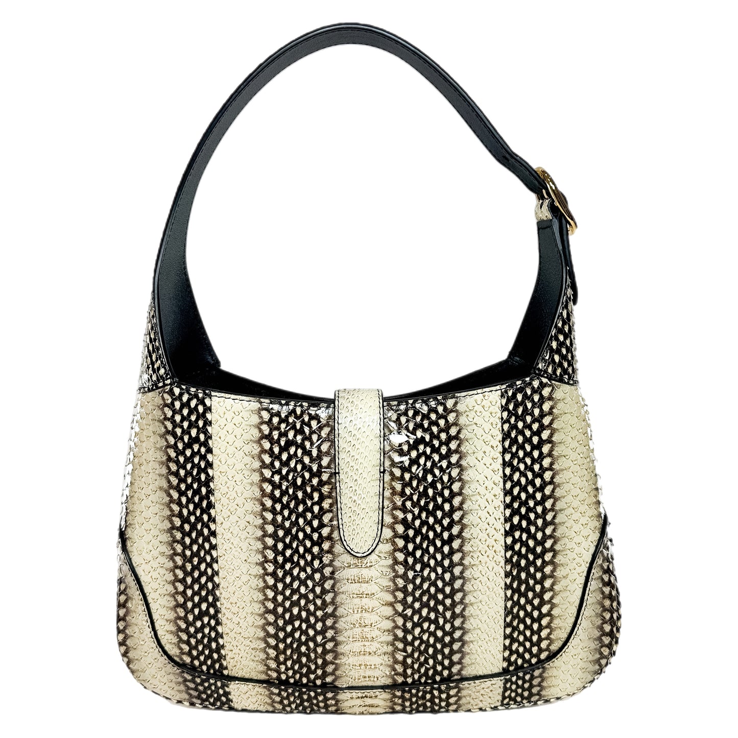 Gucci Ivory Brown Python Jackie 1961