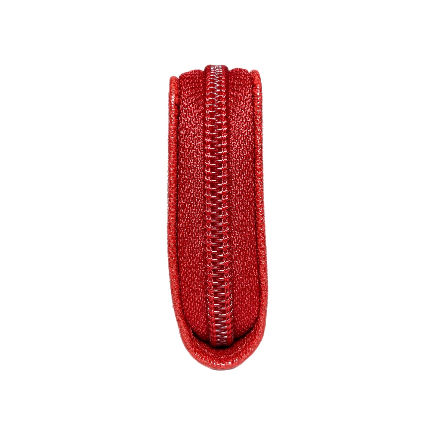 Chanel Red Boy Zip Around Coin Purse Wallet