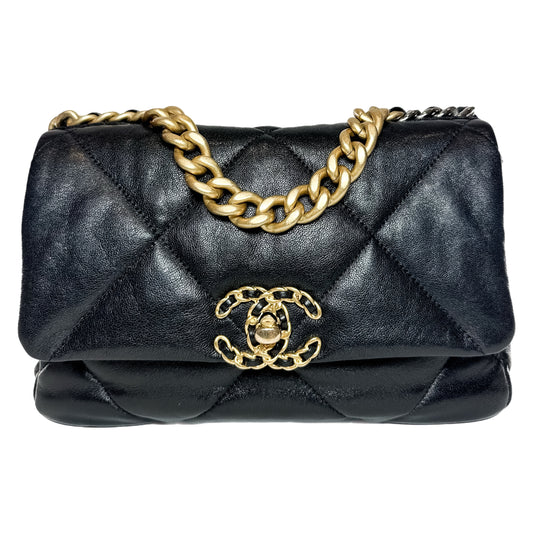 Chanel 19 Black Medium Flap Bag