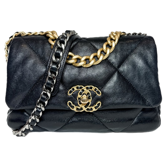 Chanel 19 Black Medium Flap Bag