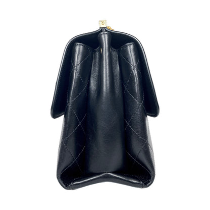 Chanel Black Coco Luxe Two Pocket Flap Bag