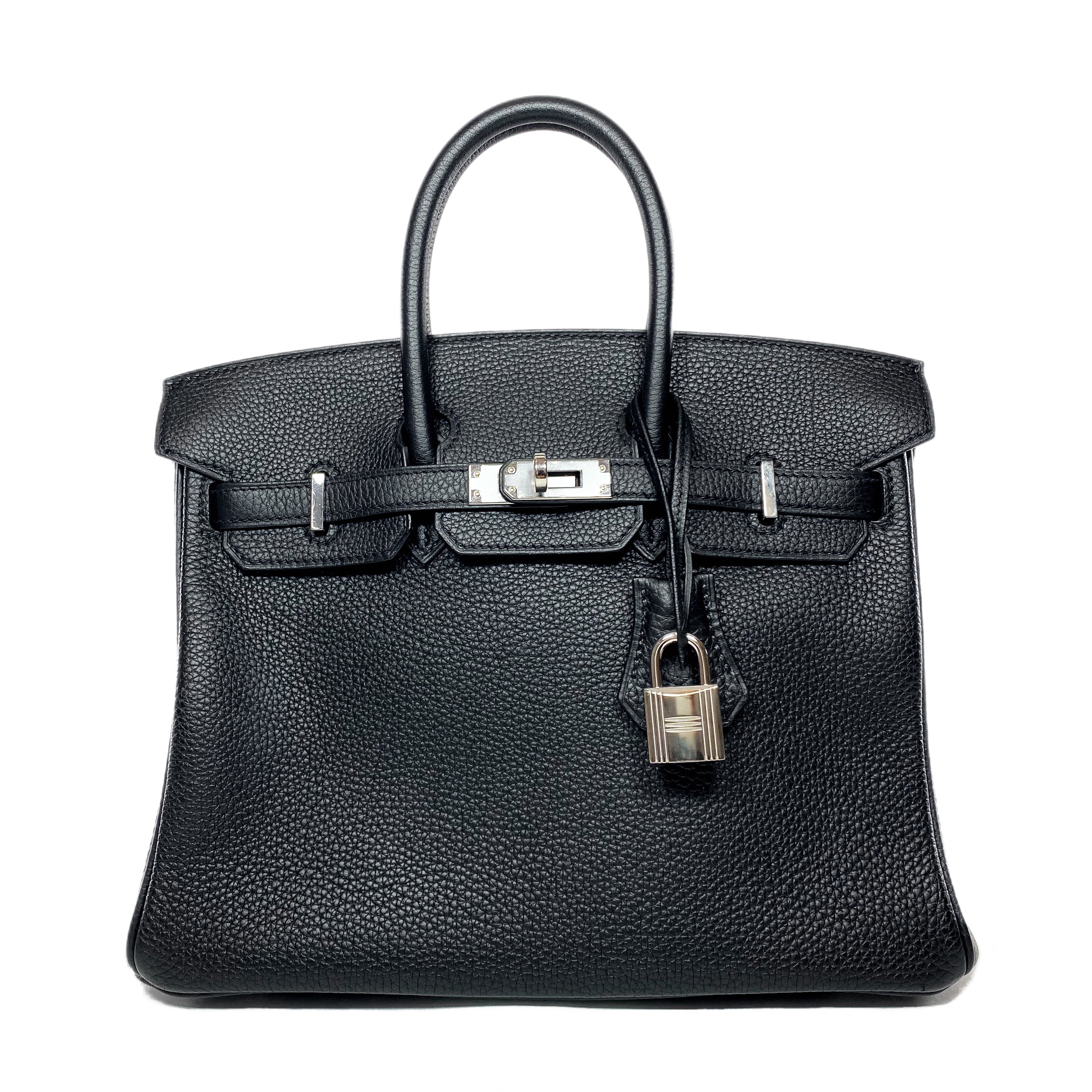 Hermes Birkin 25 Black Togo Palladium Hardware