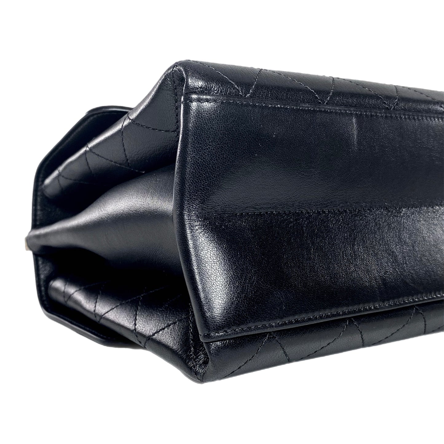 Chanel Black Coco Luxe Two Pocket Flap Bag