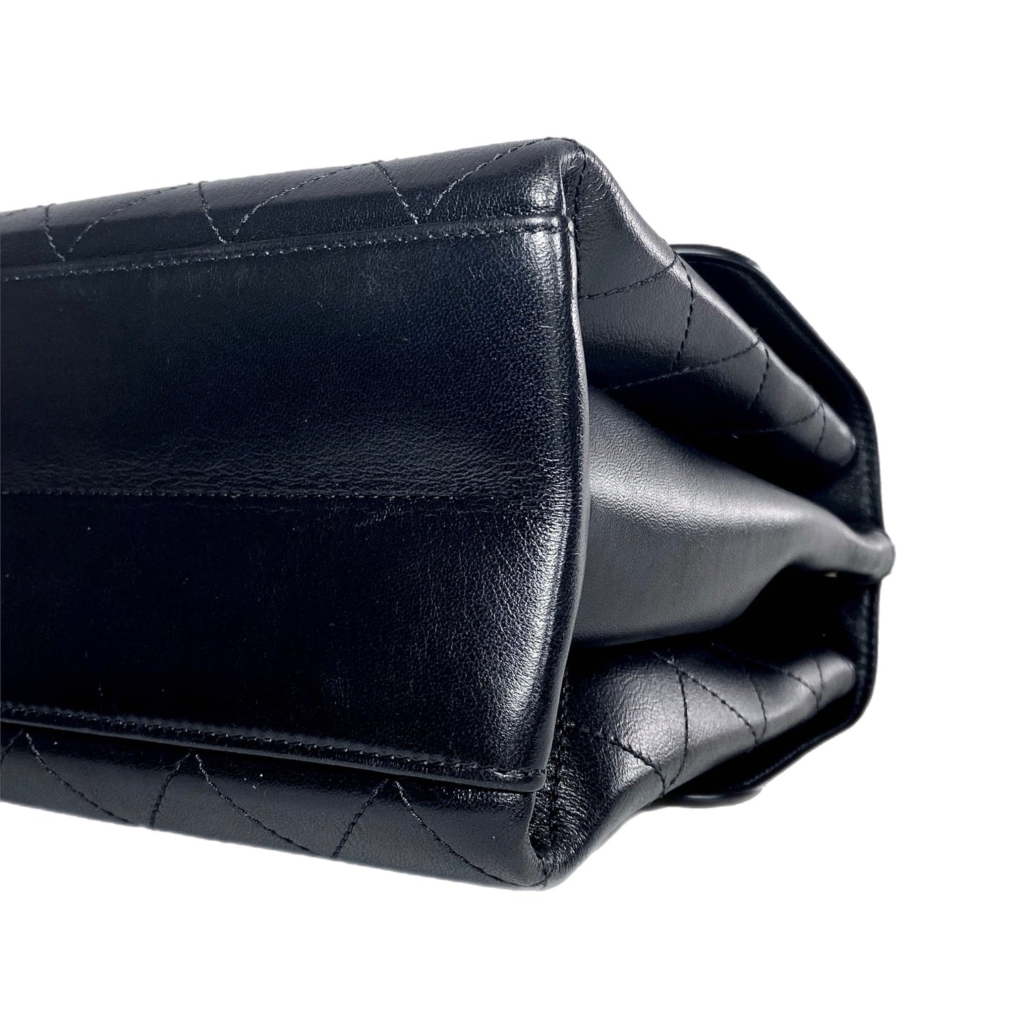 Chanel Black Coco Luxe Two Pocket Flap Bag