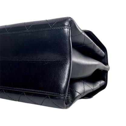 Chanel Black Coco Luxe Two Pocket Flap Bag