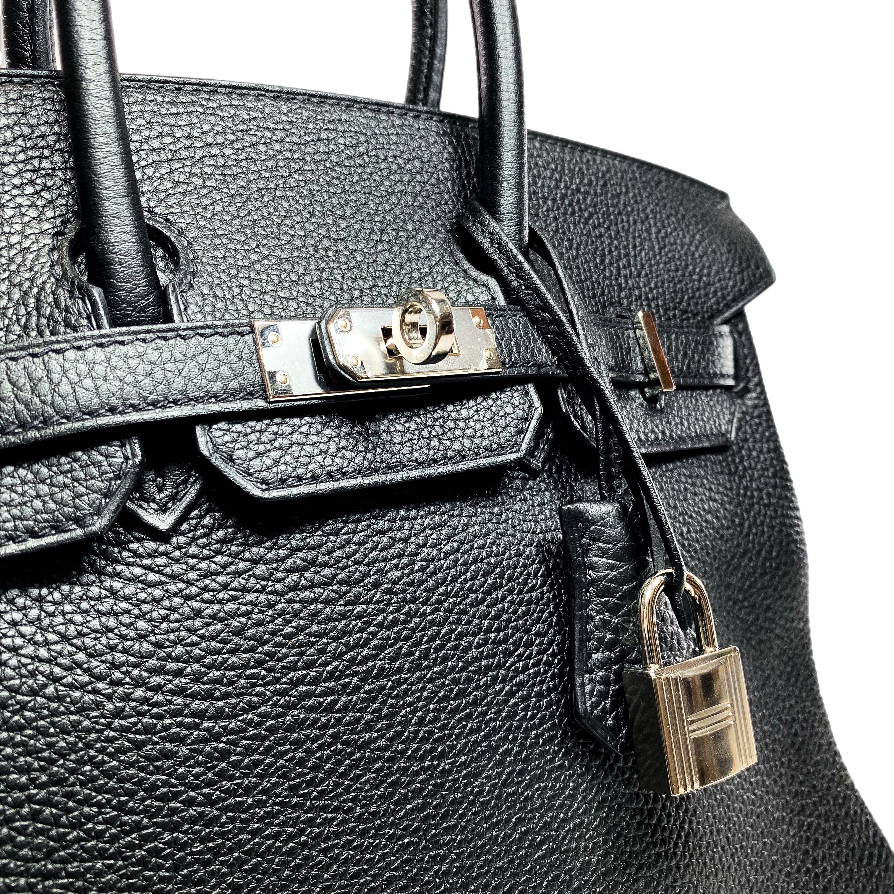 Hermes Birkin 25 Black Togo Palladium Hardware