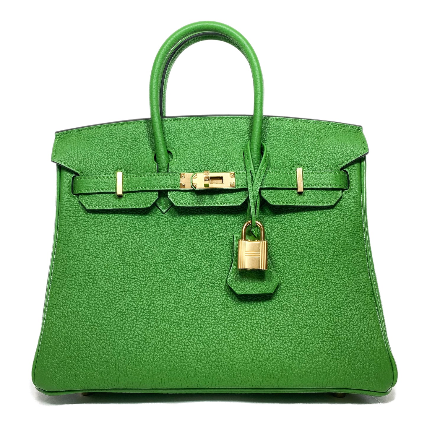 Hermes Birkin 25 Vert Yucca Togo Gold Hardware