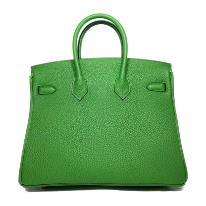 Hermes Birkin 25 Vert Yucca Togo Gold Hardware