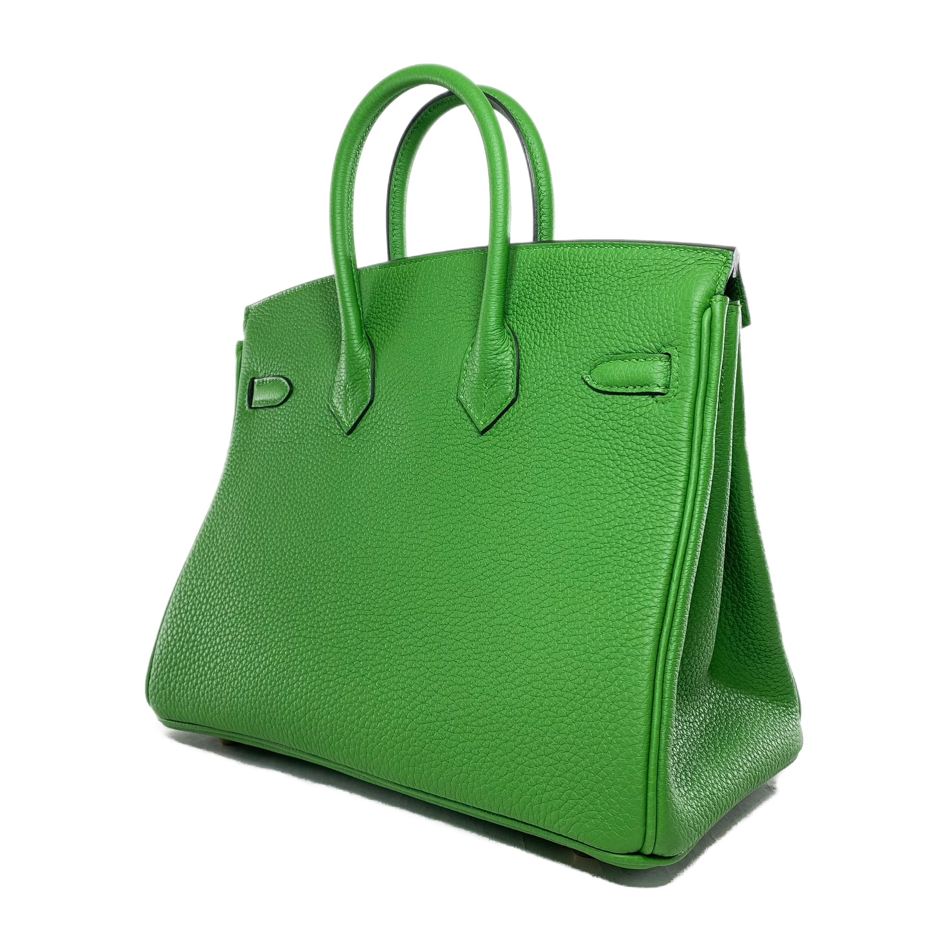 Hermes Birkin 25 Vert Yucca Togo Gold Hardware