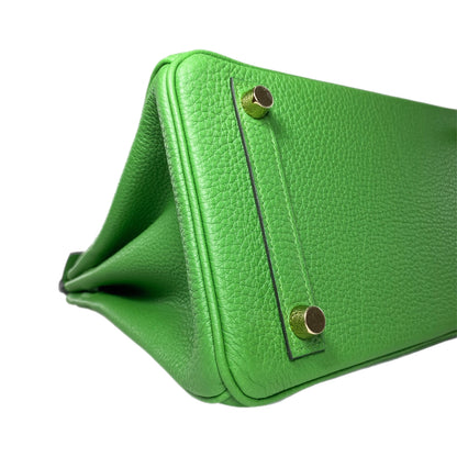 Hermes Birkin 25 Vert Yucca Togo Gold Hardware