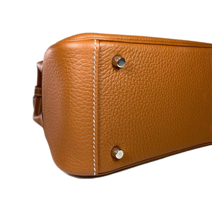 Hermes Mini Lindy Gold Clemence Palladium Hardware