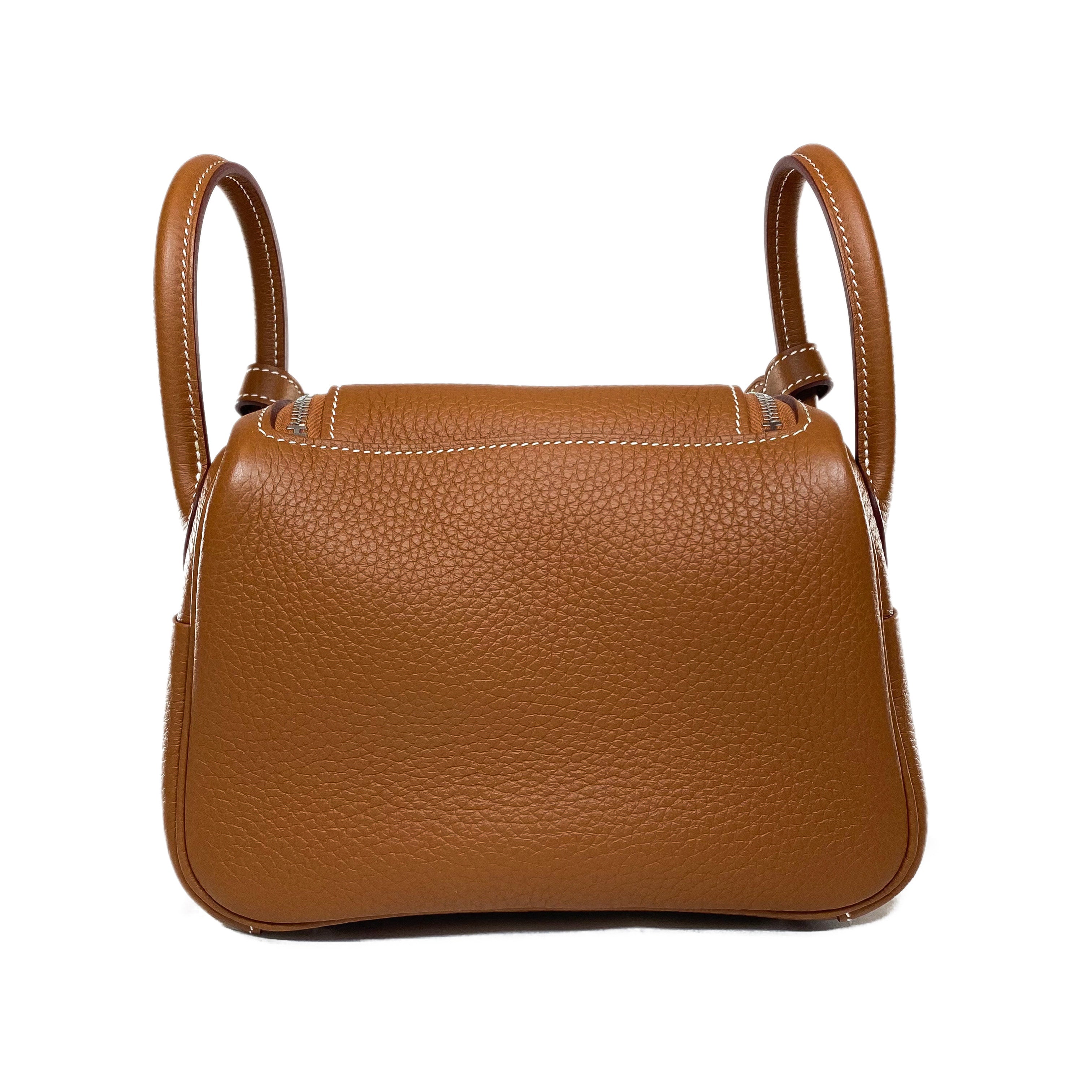 Hermes Mini Lindy Gold Clemence Palladium Hardware