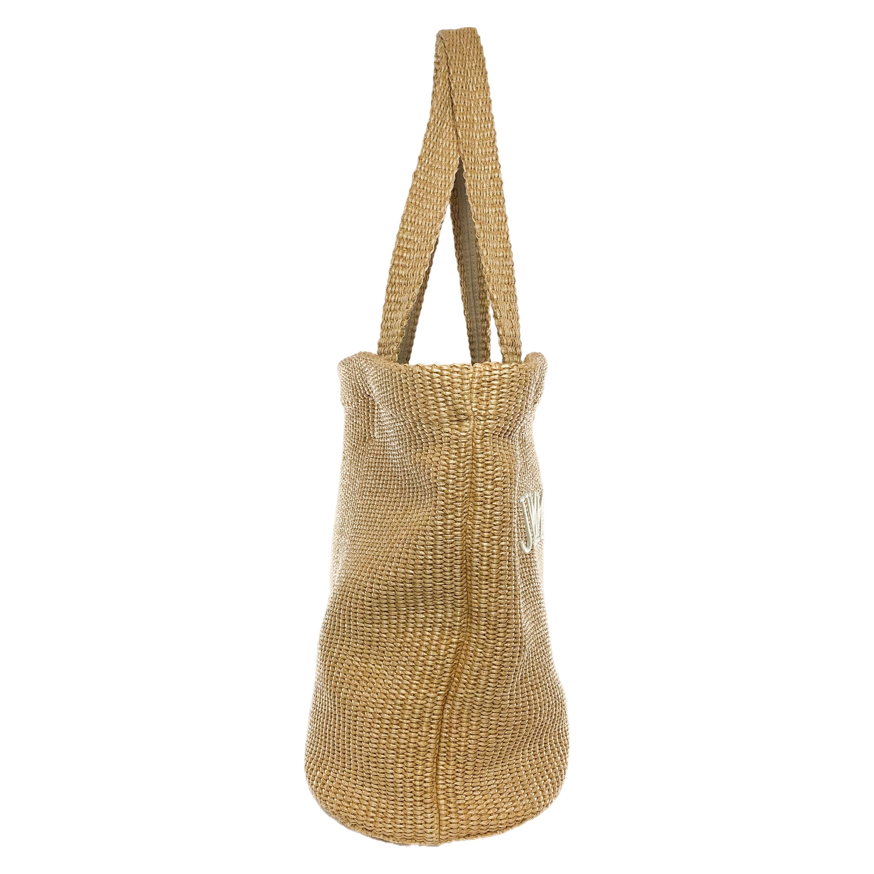 Jimmy Choo Miami Beige Raffia Tote Bag