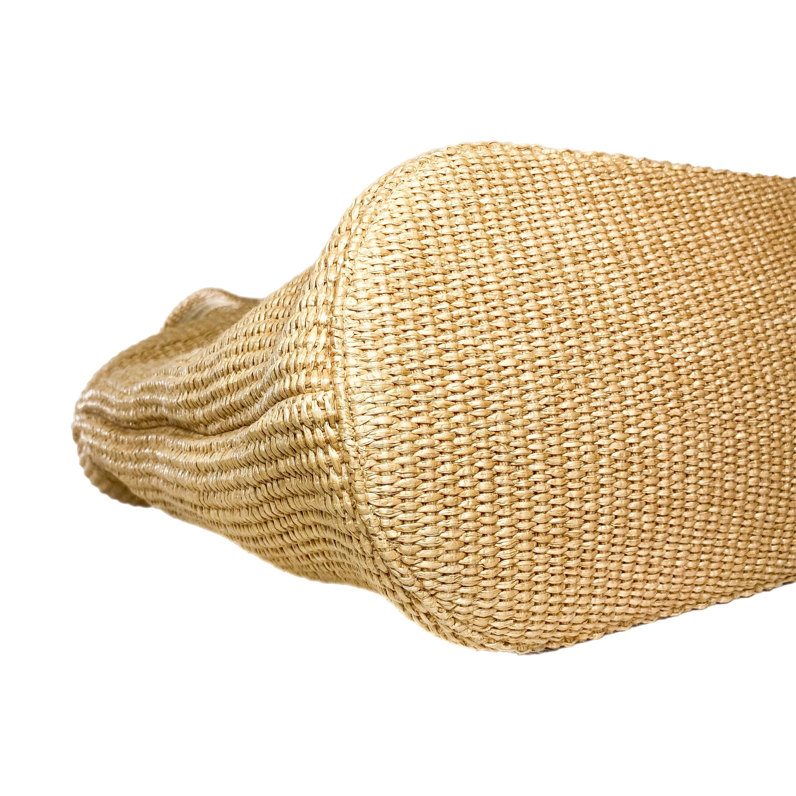Jimmy Choo Miami Beige Raffia Tote Bag
