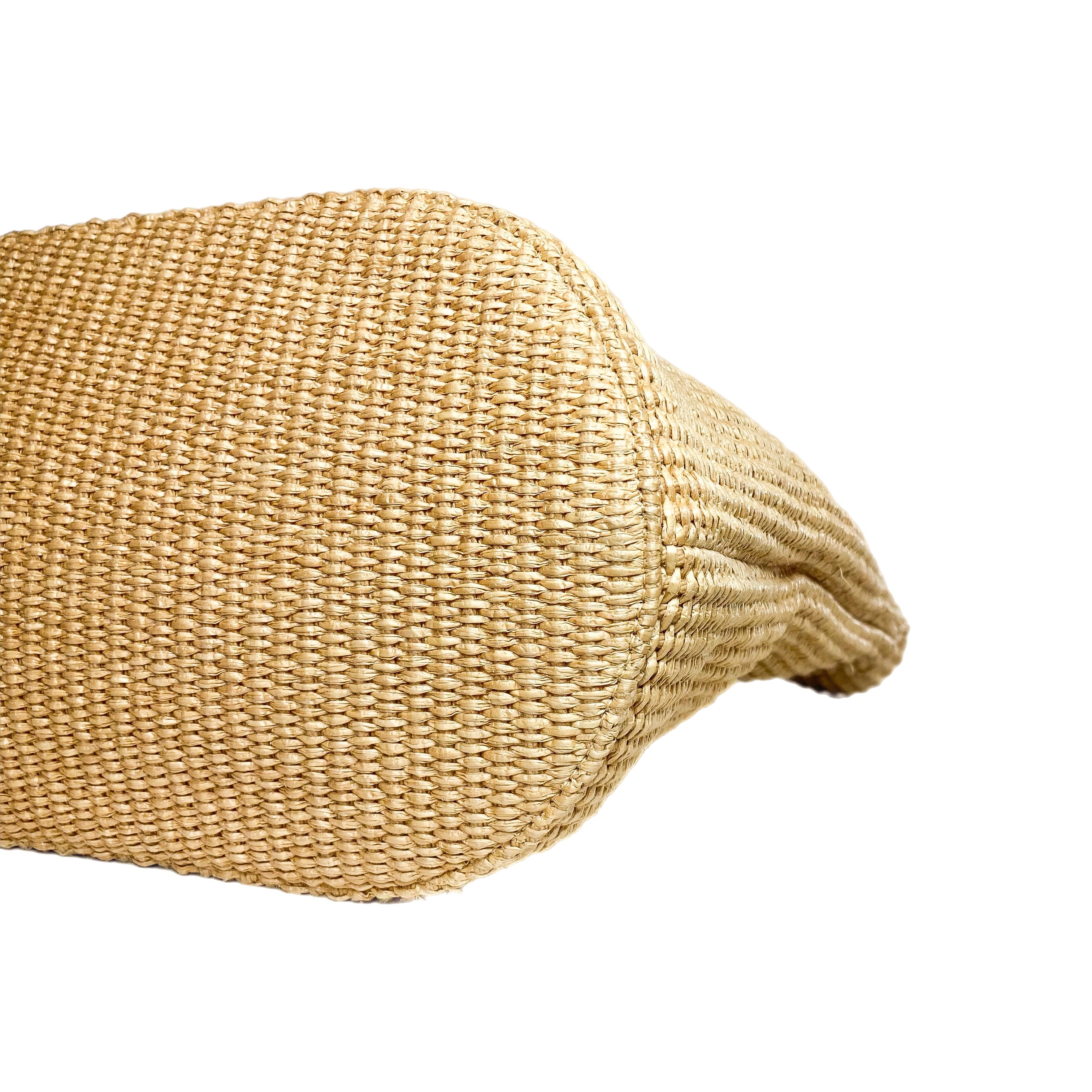 Jimmy Choo Miami Beige Raffia Tote Bag