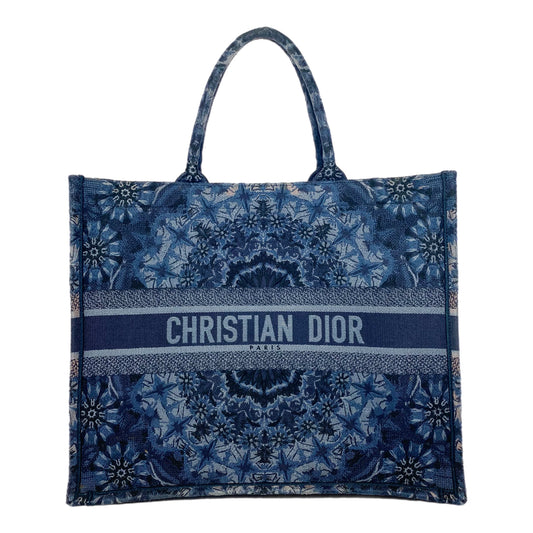 Dior Navy Jacquard Large Book Tote