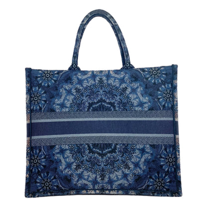 Dior Navy Jacquard Large Book Tote