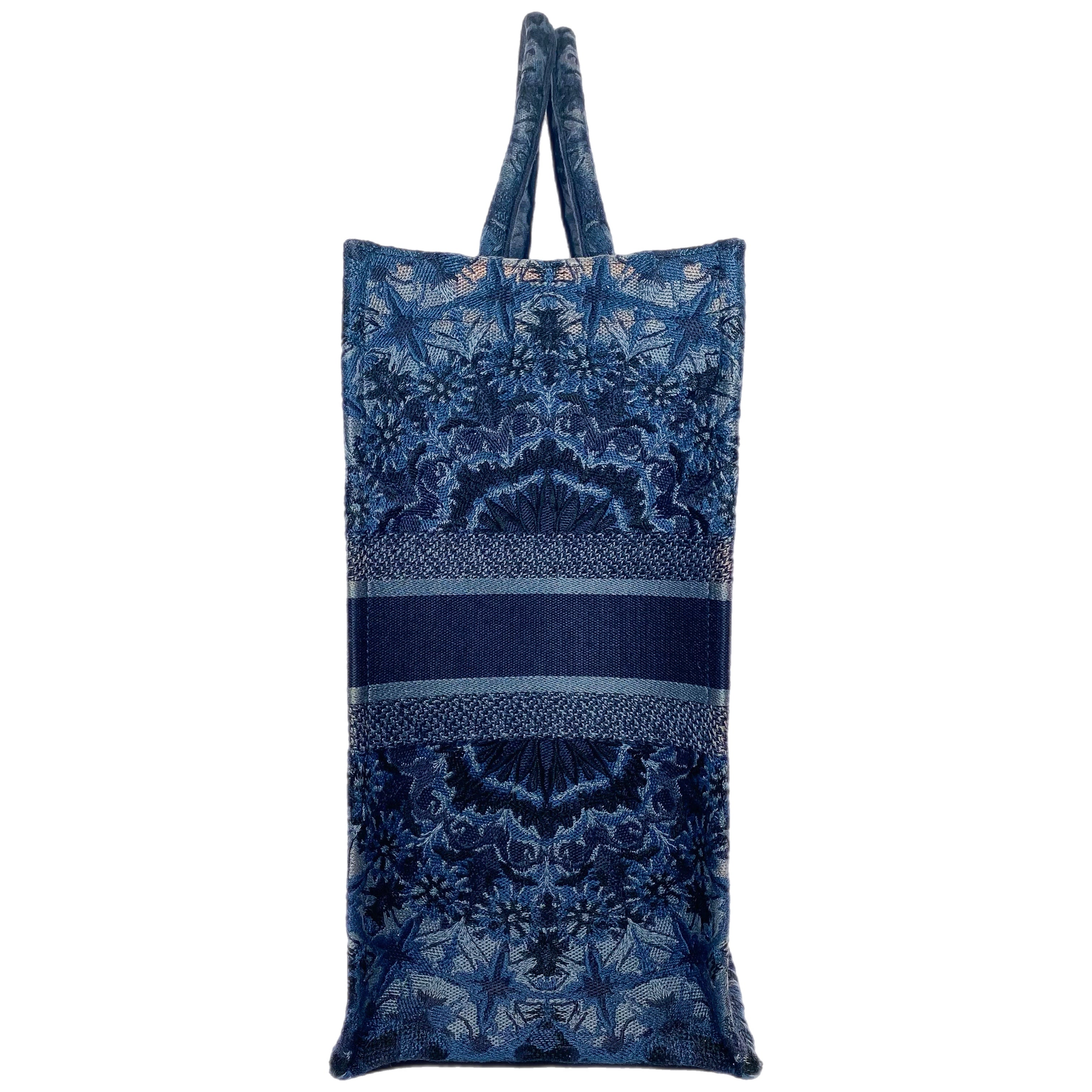 Dior Navy Jacquard Large Book Tote