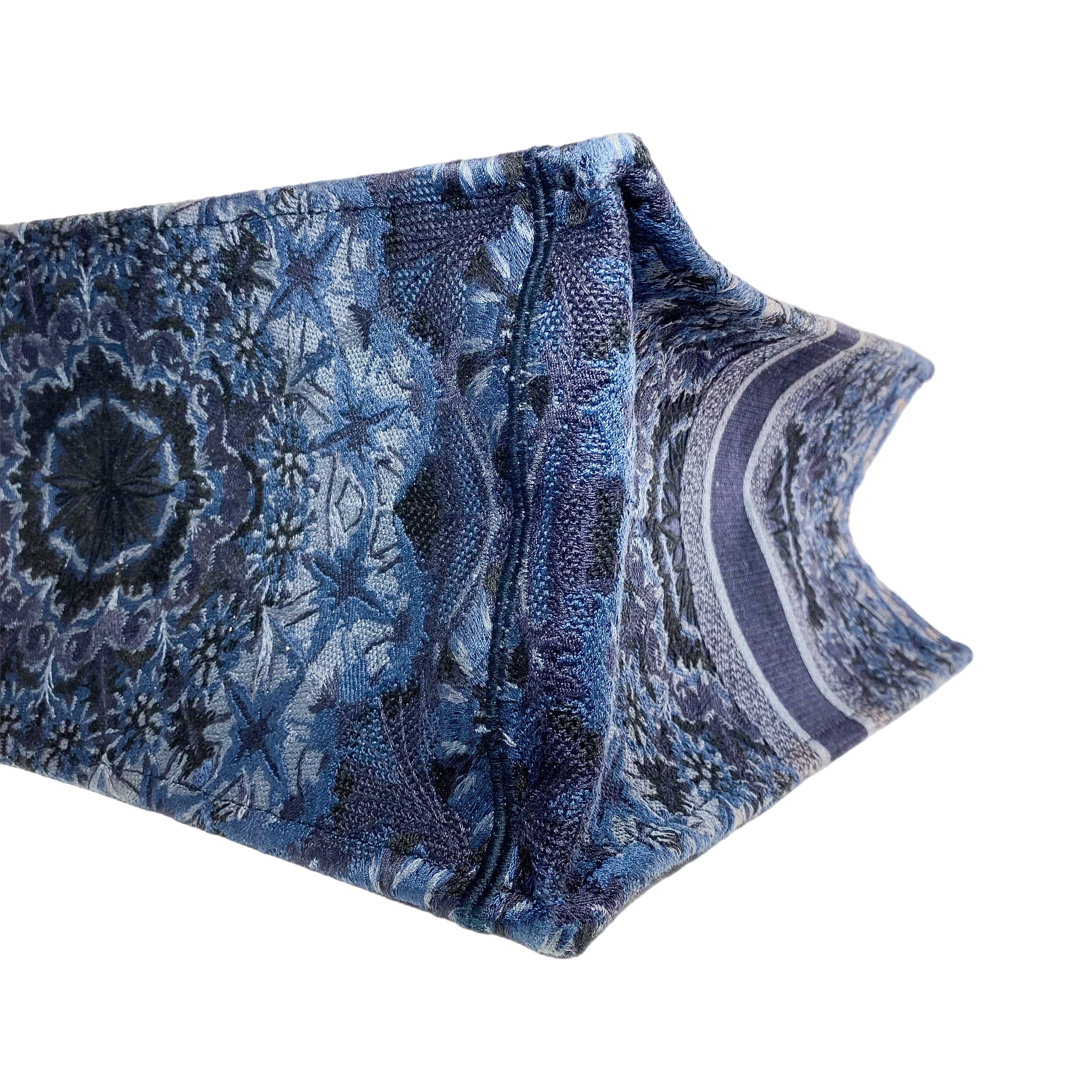 Dior Navy Jacquard Large Book Tote